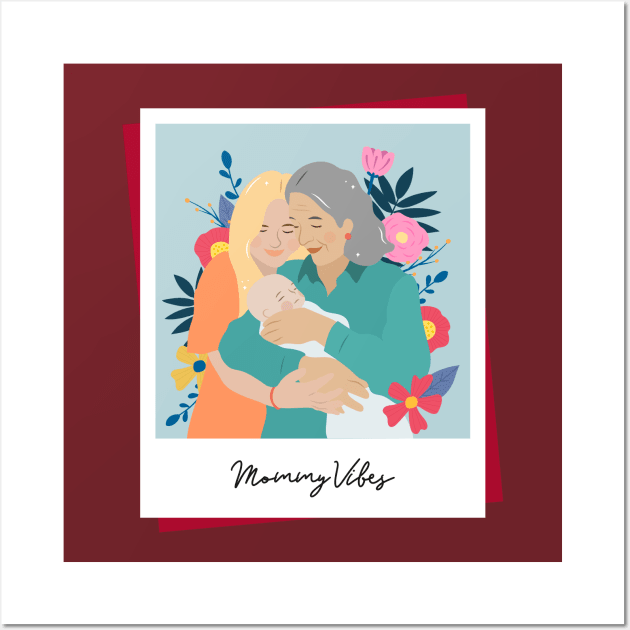 Mothers day Gift tee, mothers day gift, best mothers day gift Wall Art by Shilkawi